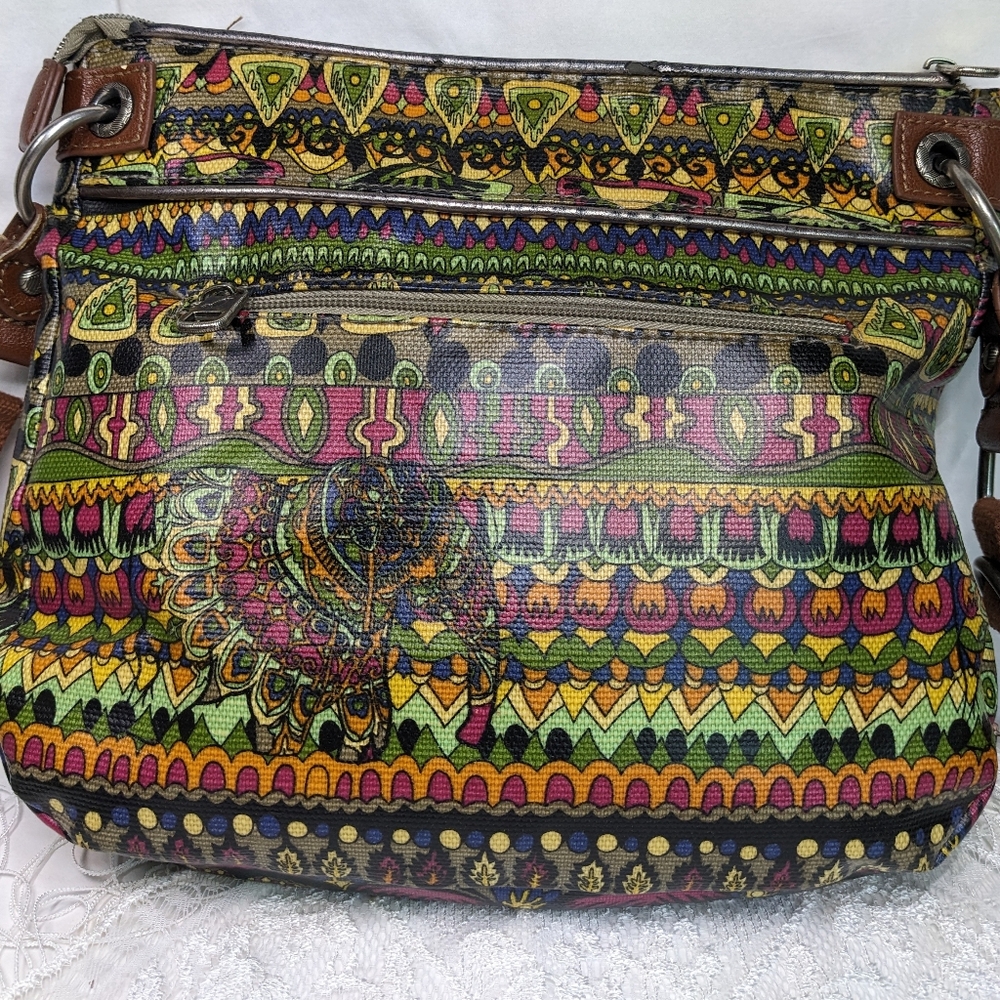 Sakroots Peace Crossbody Bag, Adjustable Strap - Picture 3 of 15